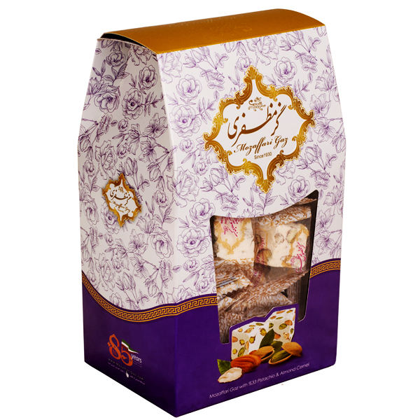 Main image of 莫扎法里加兹：开心果与杏仁 – 传统伊朗玫瑰水牛轧糖，200克（4份）