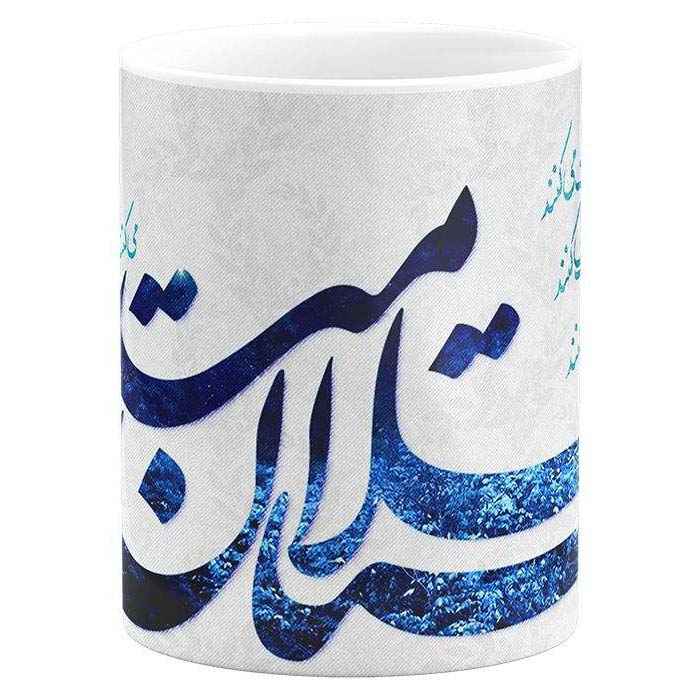 波斯陶瓷咖啡杯 – 书法