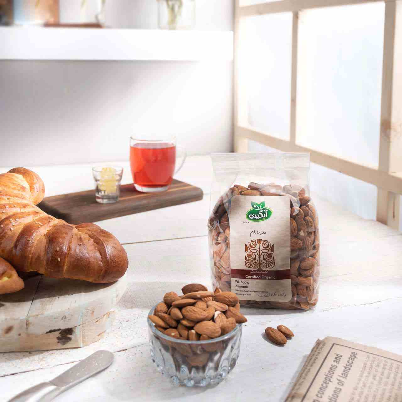 100% 有机去壳杏仁 – 500 克装