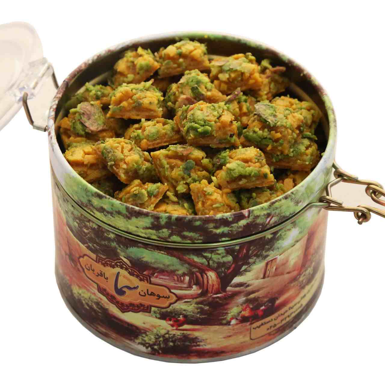 Main image of 苏汉科姆块 – 开心果与藏红花-玫瑰水脆太妃糖，500克（2份）