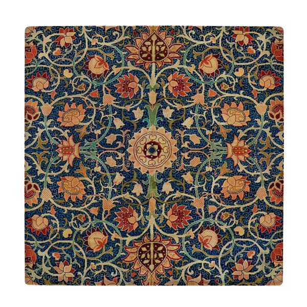 Main image of 装饰性波斯带框陶瓷砖 – 花卉