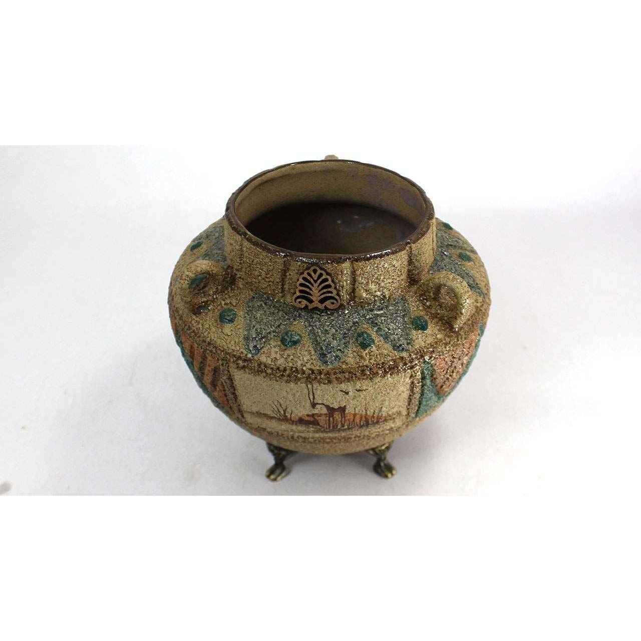 手工波斯陶艺装饰花瓶 – 艺术图案 Negar