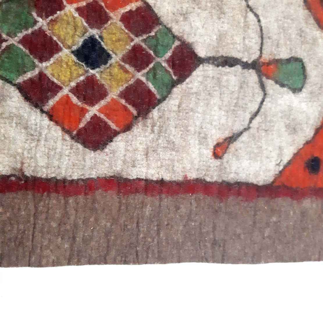 波斯羊毛毡地毯 100% 天然手工 Teb306