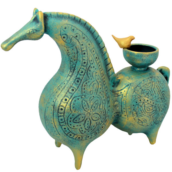 Main image of 波斯陶瓷烛台 手工艺精美 马款