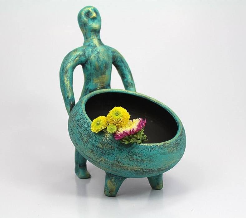 波斯陶瓷烛台 手工艺精美 模型款