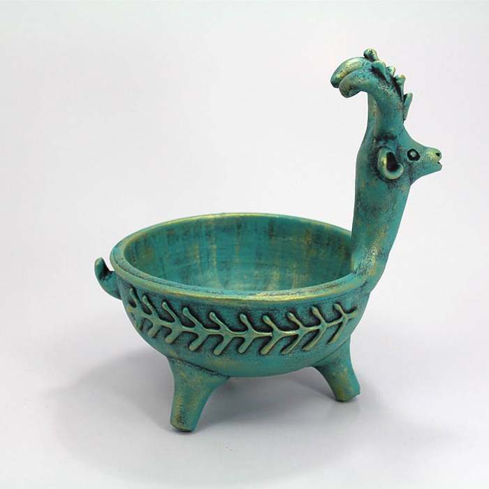 装饰陶瓷摆件 – 糖果碗,山羊款