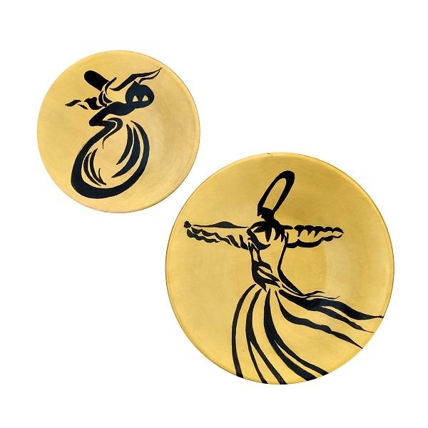 Main image of 手绘装饰陶瓷盘 Sama（旋舞）