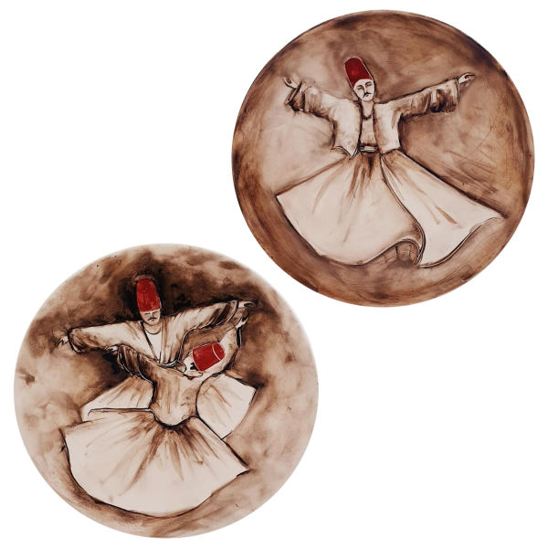 Main image of 手绘装饰陶瓷盘 Sama（旋舞）