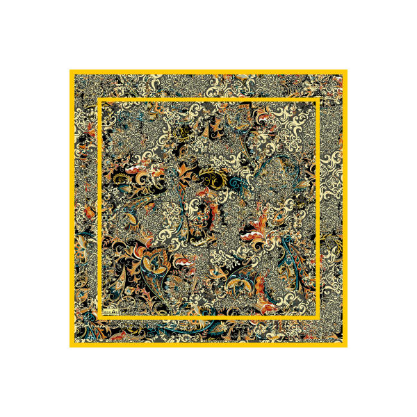 Main image of 女士夏季丝巾 – 奢华佩斯利印花，鲜艳设计