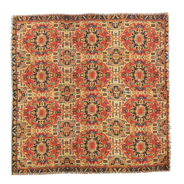 Main image of 女士夏季丝巾 – 奢华鲜艳艺术印花