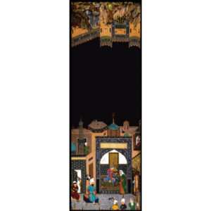 波斯印花女士披肩 – 艺术 Shahnameh Eskandar