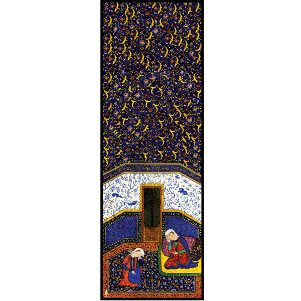 Main image of 波斯印花女士披肩 – 艺术 Shahnameh 款