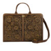 波斯皮革女士公文包 – Flower 型号