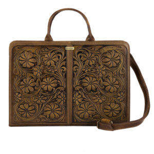 波斯皮革女士公文包 – Flower 型号