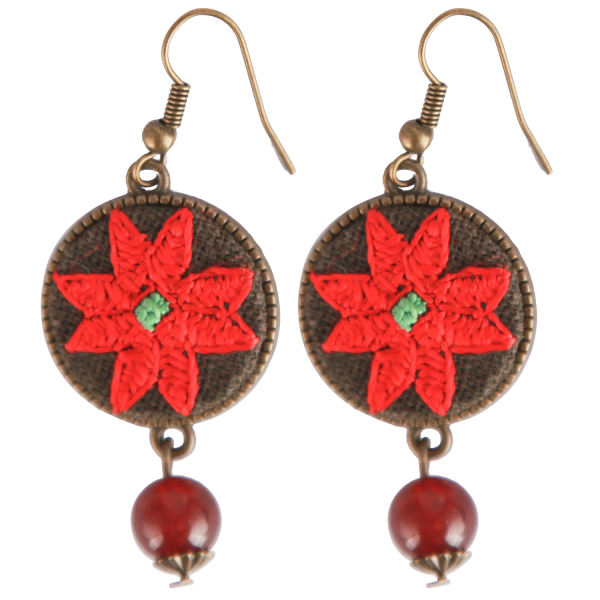 Main image of 波斯刺绣耳环 – 俾路支传统 Suzani Golbahar 款