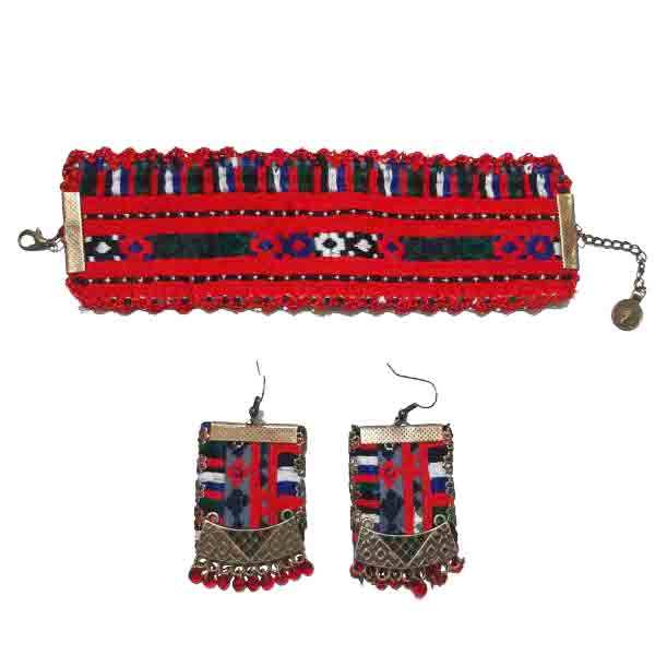 Main image of 波斯刺绣手链与耳环套装 —— Tradition 款