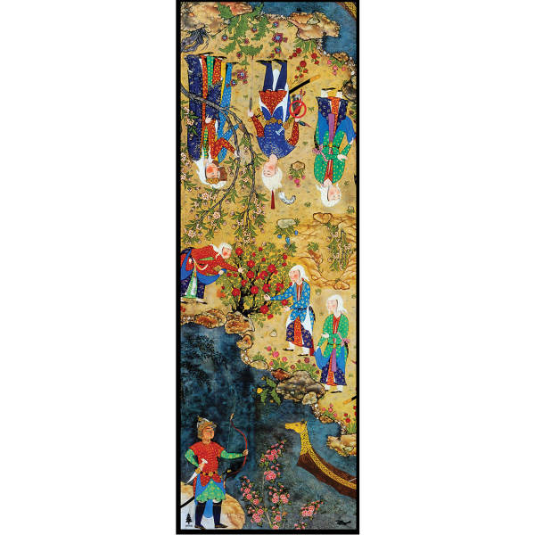 波斯印花女士披肩 – 艺术 Shahnameh