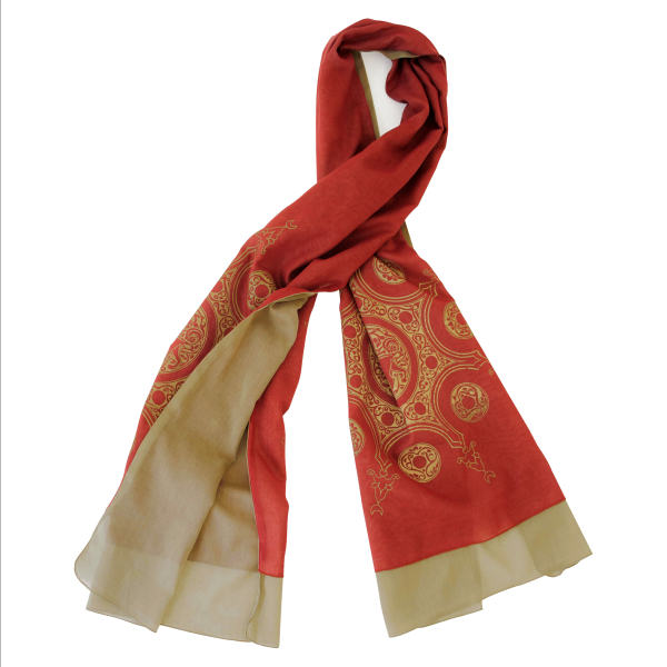 Main image of 传统波斯红色女士披肩 – Sun 款