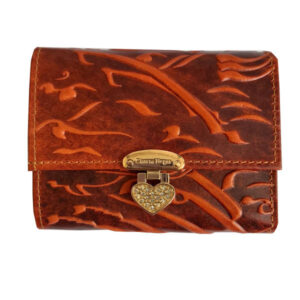 波斯皮革女士三折钱包 – Poem 款