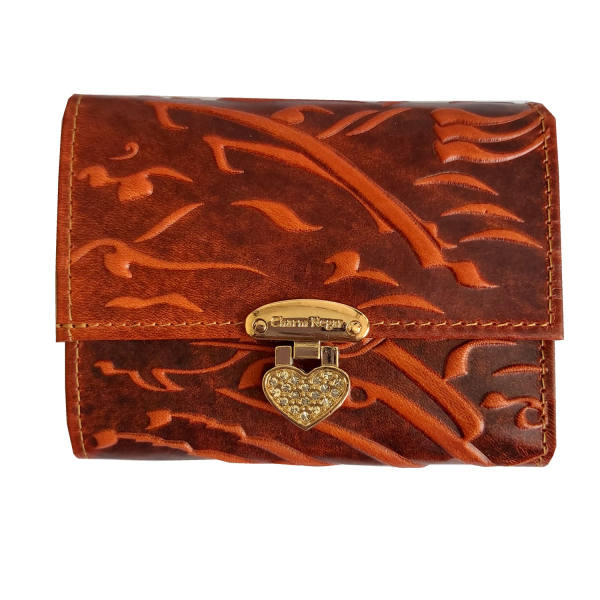 Main image of 波斯皮革女士三折钱包 – Poem 款