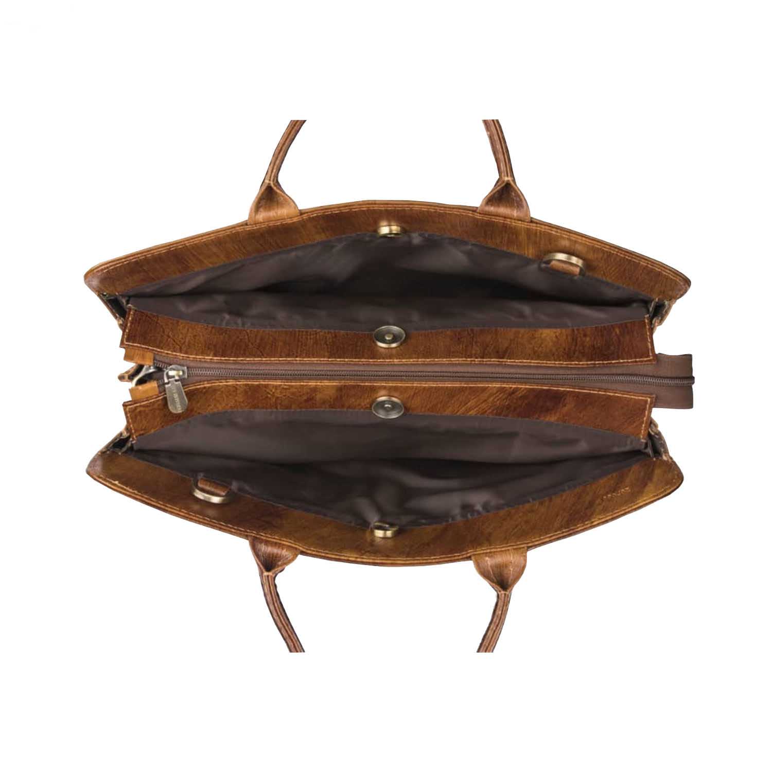 波斯皮革女士公文包 – Mashgh 型号