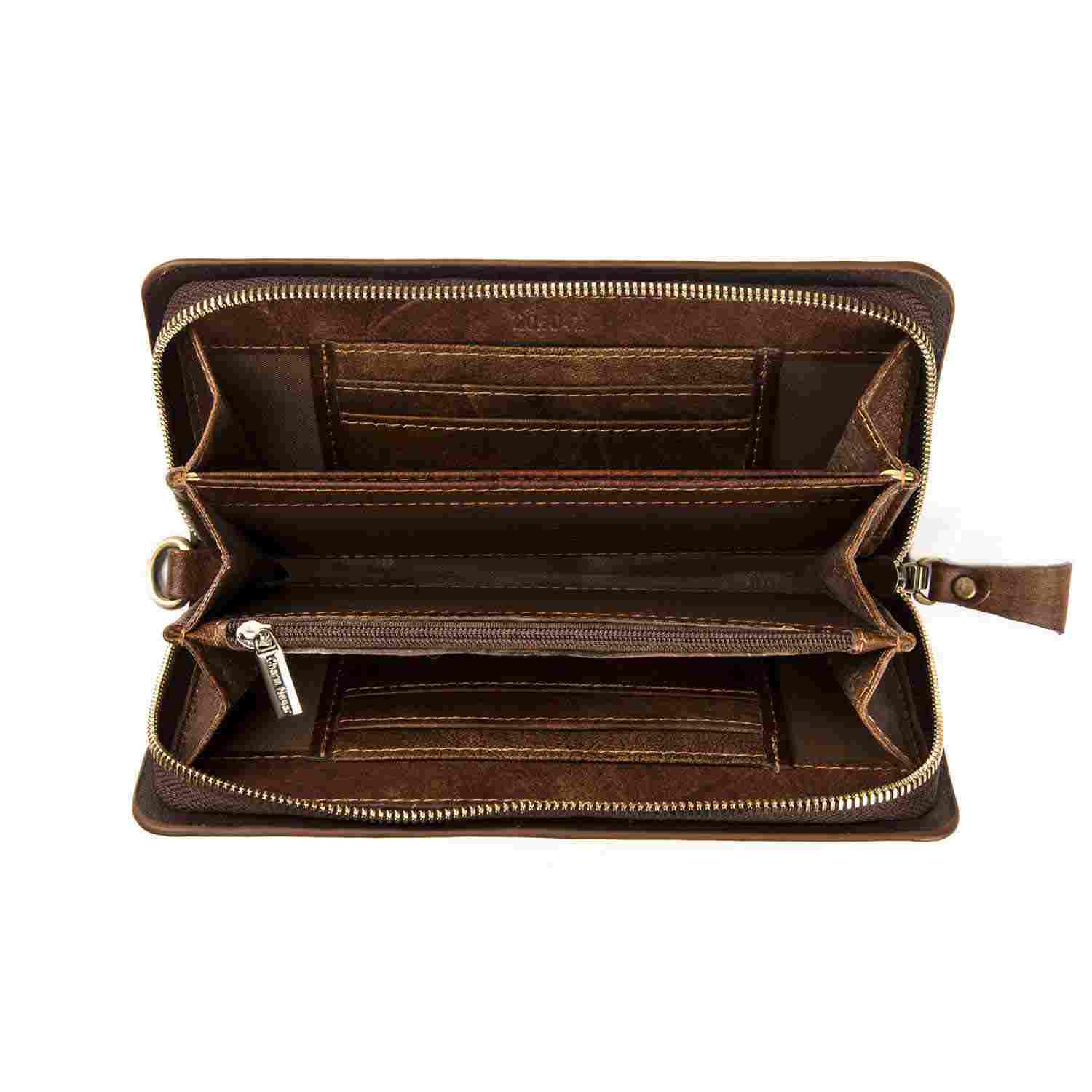 波斯皮革女士长款钱包 – Poem 款