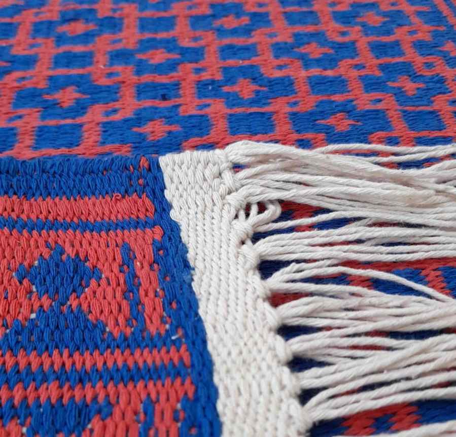 波斯手工编织 Zilou 地板覆盖地毯 紫色