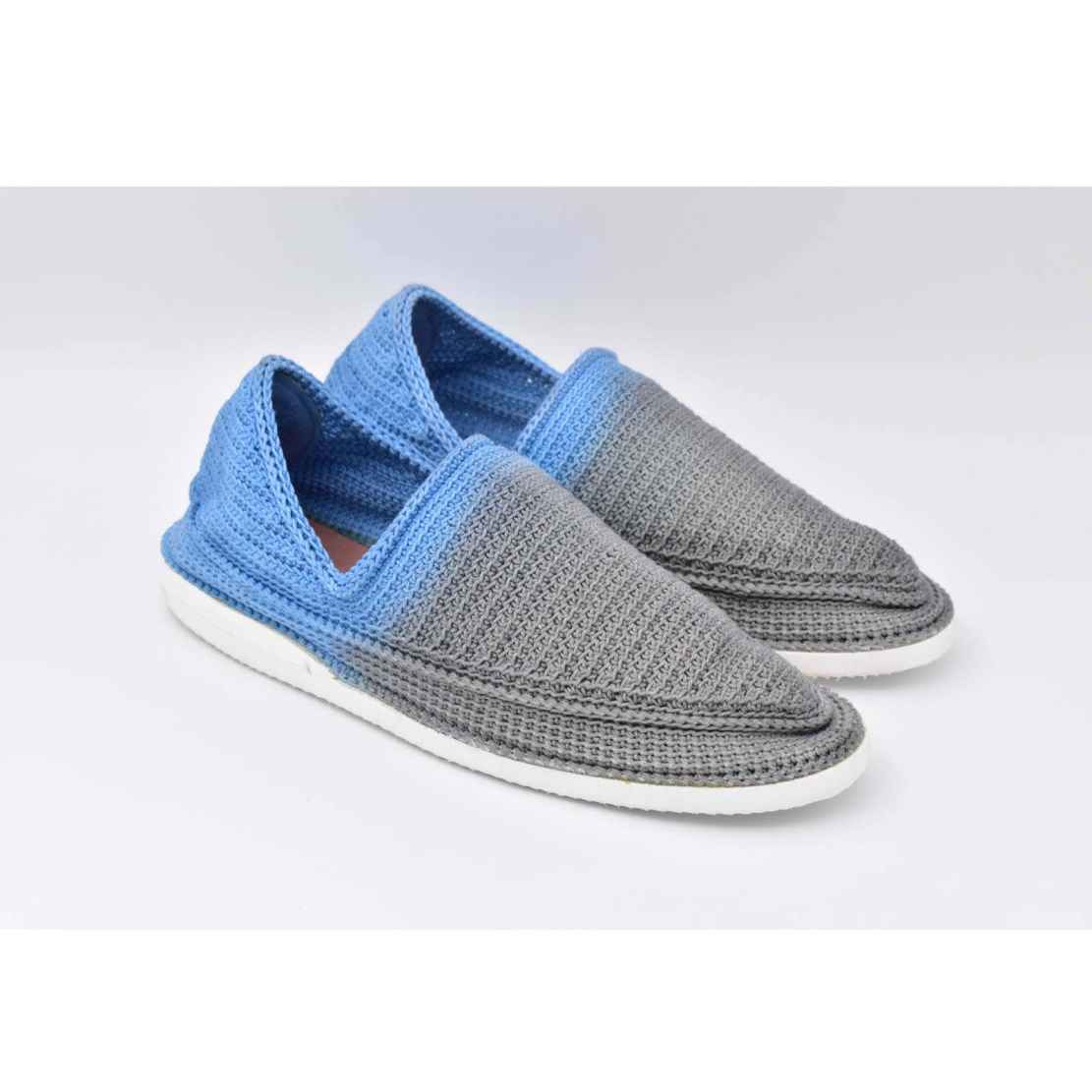 Giveh 鞋 – 波斯手工透气鞋 蓝灰款