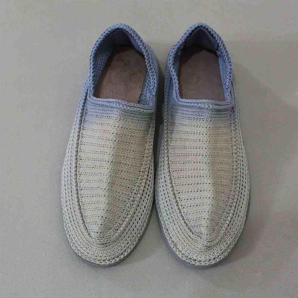 Giveh 鞋 – 波斯手工透气鞋 白蓝款