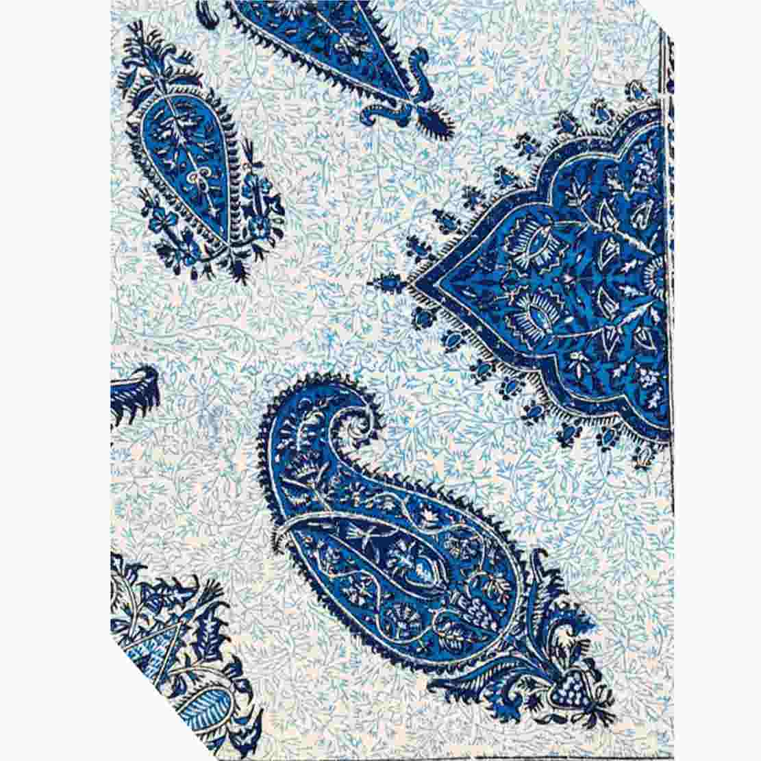 波斯桌布:伊斯法罕传统 Kalamkari 印花 Sun 款