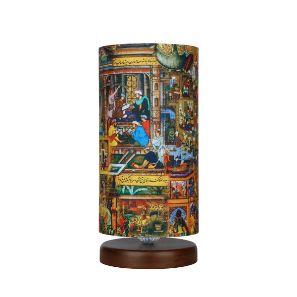 Main image of 极简波斯木质台灯 & 床头圆柱手工 Shahnameh 款