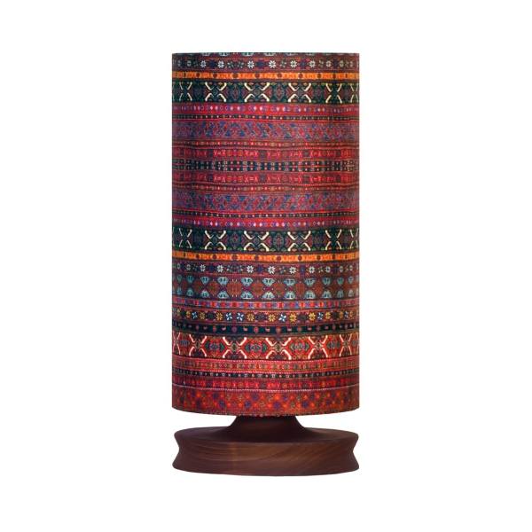 Main image of 极简波斯木质台灯 & 床头手工 Kilim 图案灯罩款