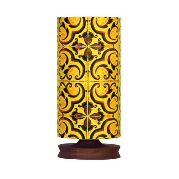 Main image of 极简波斯木质台灯 & 床头圆柱手工 Tile 款