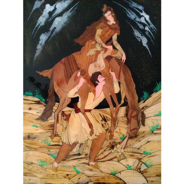 Main image of 波斯镶嵌木质艺术品 – 波斯之爱（艺术）