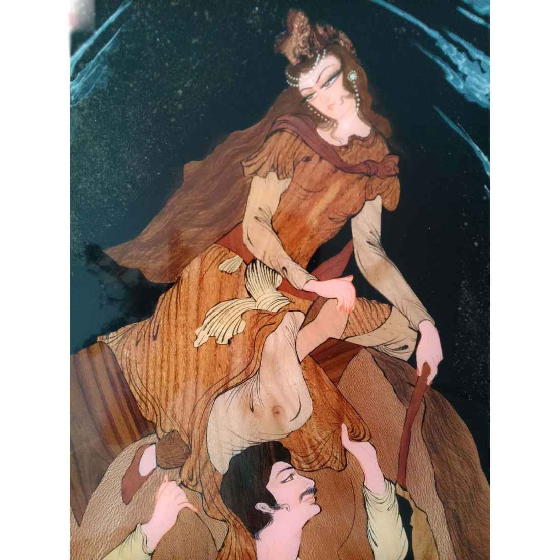 波斯镶嵌木质艺术品 – 波斯之爱(艺术)