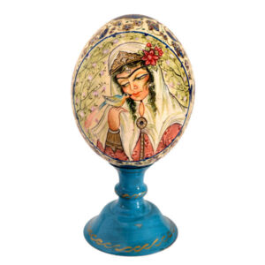 波斯装饰手绘鸵鸟蛋壳 — 微型