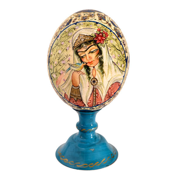 Main image of 波斯装饰手绘鸵鸟蛋壳 — 微型