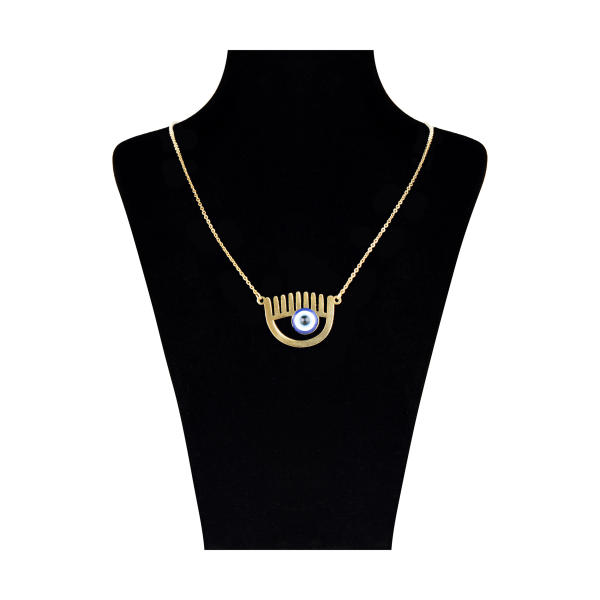 Main image of 钢制项链 – 艺术化 Cheshm Nazar 邪眼款