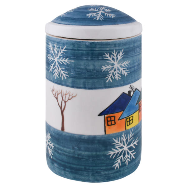 Main image of 陶瓷储物罐 – 手工制作，Winter 款