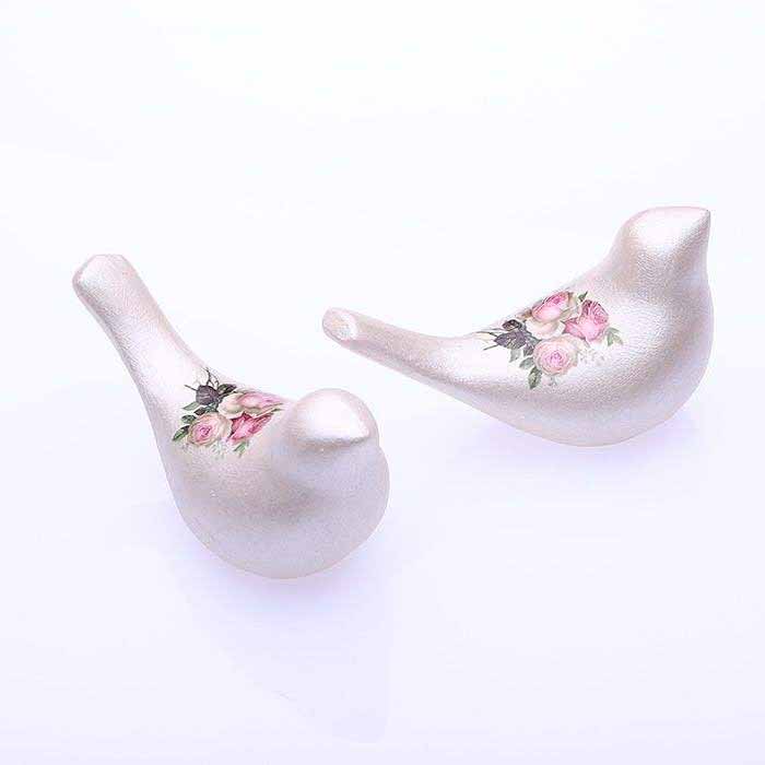 波斯陶瓷小蜡烛台 石榴与鸟款