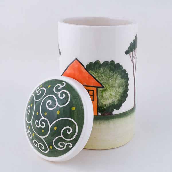 陶瓷储物罐 – 手工制作，Summer 款