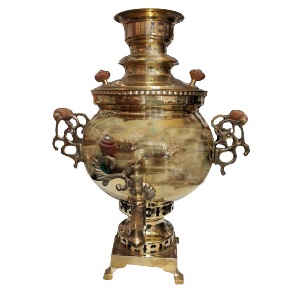 Main image of 波斯黄铜茶炊 装饰性木炭茶具 6升