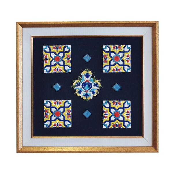 Main image of 装饰性波斯陶瓷镶框瓷砖 – 沙阿·阿巴斯式