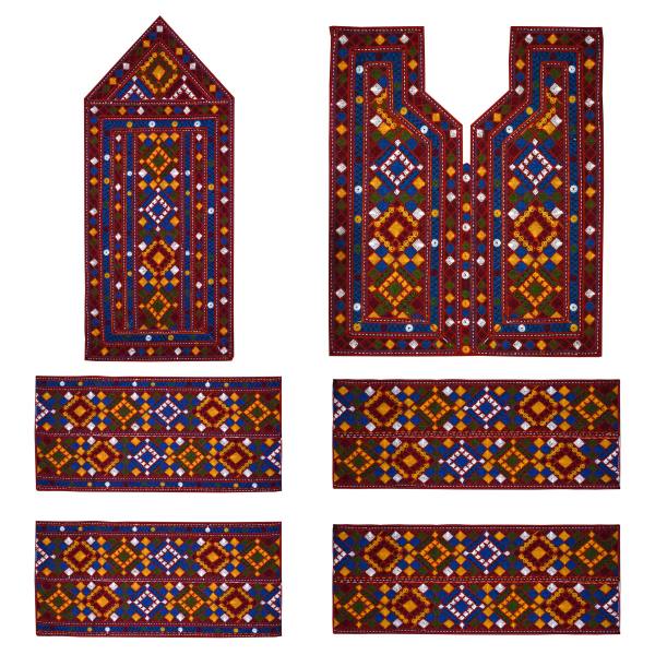 Main image of 手工巴洛奇刺绣服装面板 – Flower 款