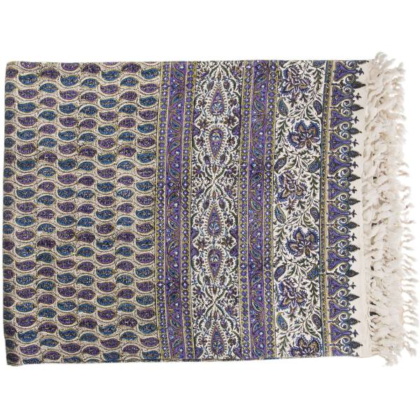 Main image of 波斯桌布：伊斯法罕传统 Kalamkari 印花 Blue 款