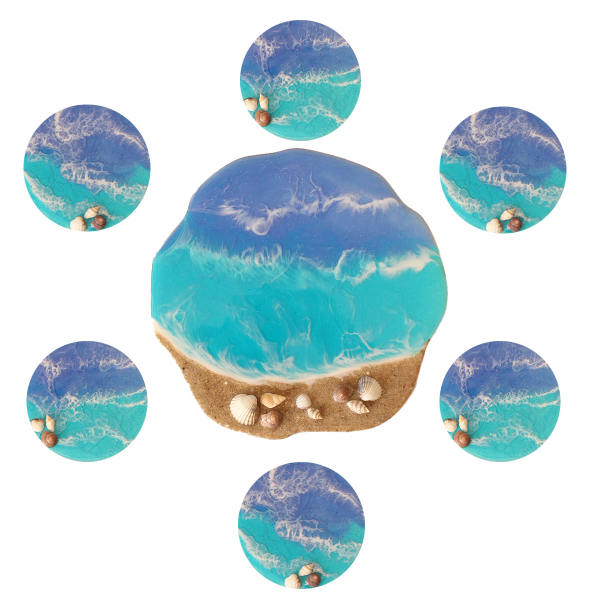 Main image of 树脂 Haft-sin 套装，用于 Nowruz 波斯新年 海洋款