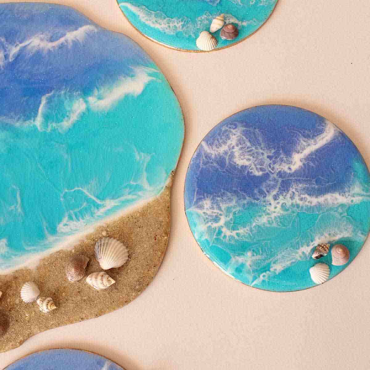 树脂 Haft-sin 套装，用于 Nowruz 波斯新年 海洋款