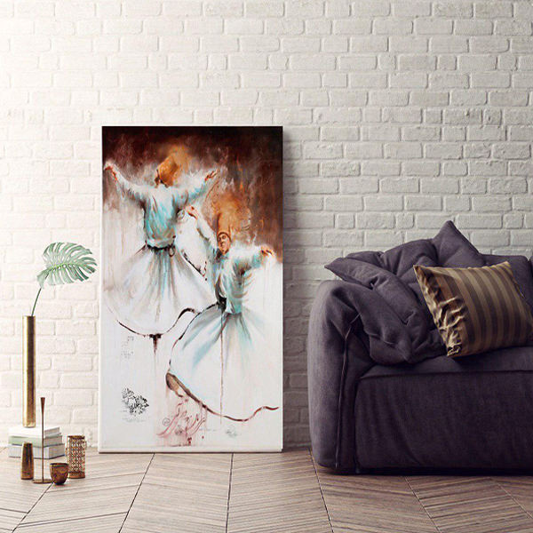 Main image of 波斯木质海报印刷 – 萨玛舞蹈墙饰