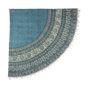 波斯桌布：伊斯法罕传统 Kalamkari 印花 Round 款