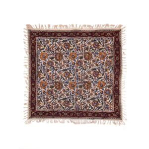 波斯桌布：伊斯法罕传统 Kalamkari 印花 Qajar 款